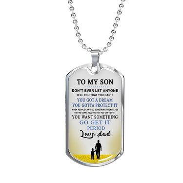 Father and Son Jewelry From Father Birthday Gifts, Christmas Gifts Luxury Dog T